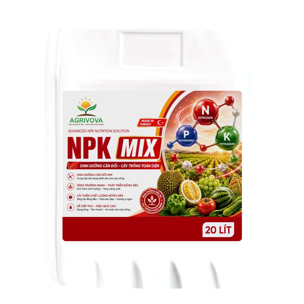 ORGANIC MIX NPK Can 20 lít